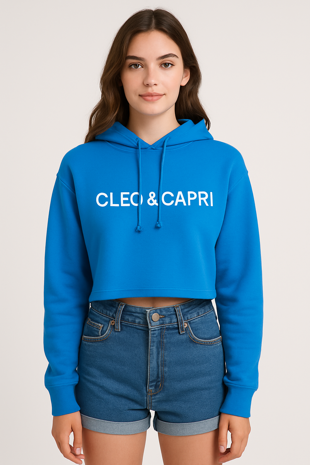 Long Sleeve Crop Hoodie